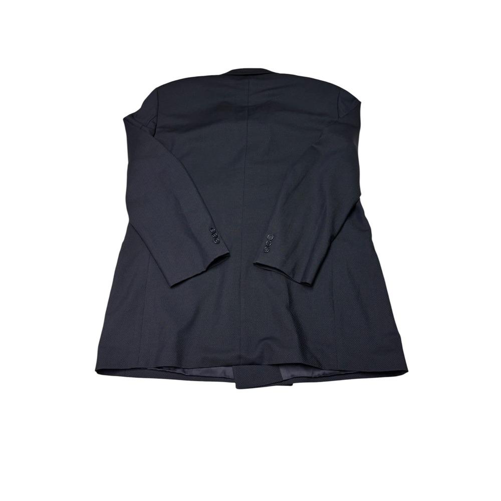 Hugo Boss Mens 46R Double Breasted Blazer Navy Blue Virgin Wool Celsius Omega - Picture 10 of 15